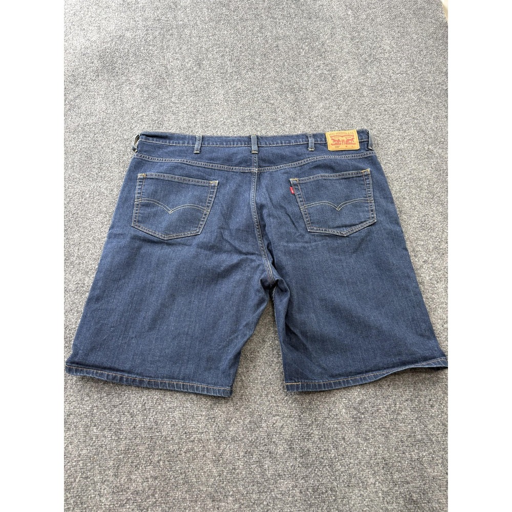 Levis 569 Shorts Mens 48 Blue Denim Medium Wash Relaxed Fit Jean Jorts Casual